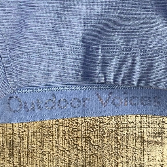 Outdoor Voices Athena Crop Top Sports Bra Light Blue Size Small - Picture 5 of 6
